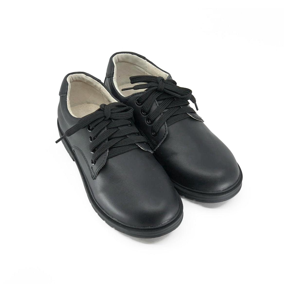 Apis Emey Lace-Up Leather School Shoes De Louvre Shoes