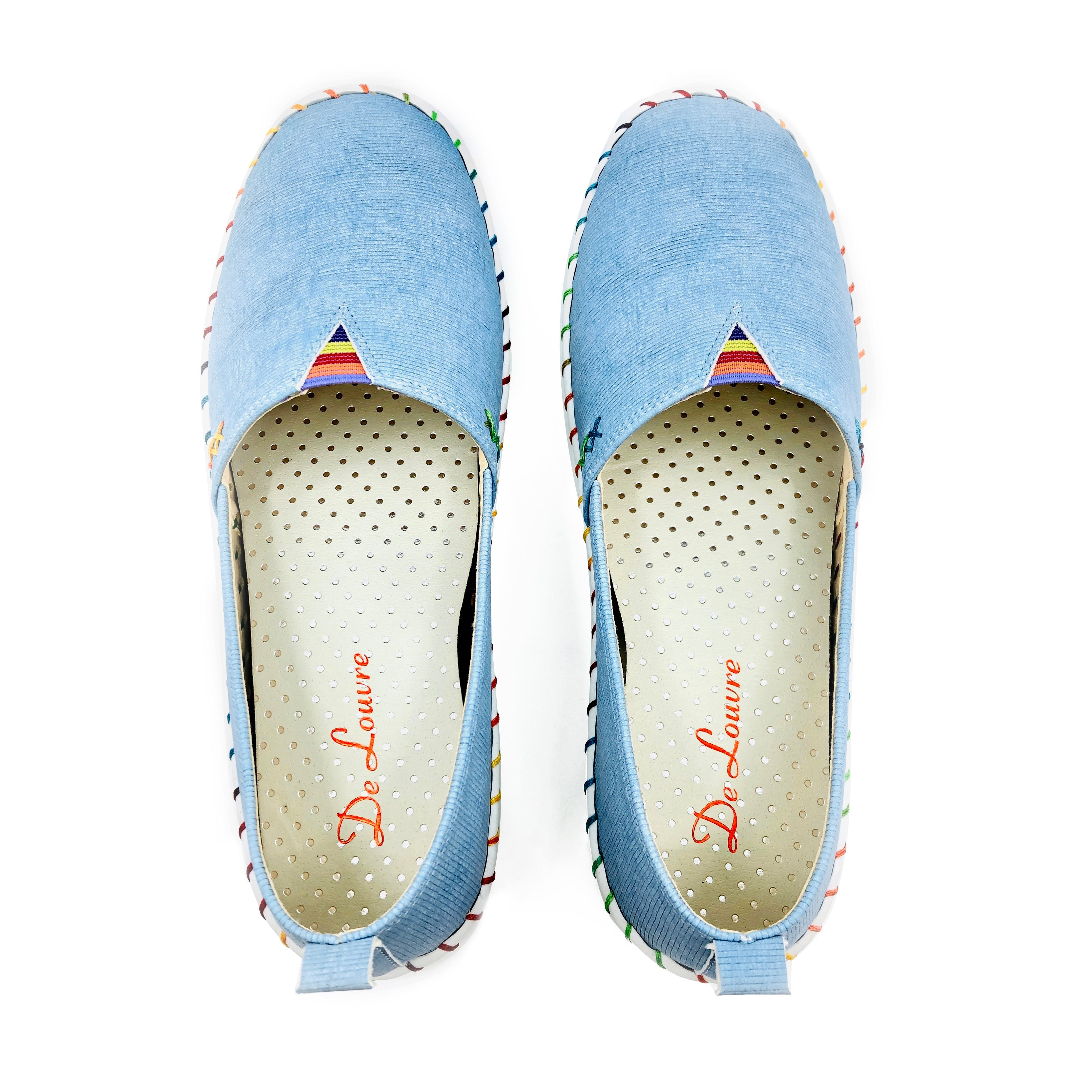 Closed-Toe Casual Low Heel Sneakers De Louvre Shoes