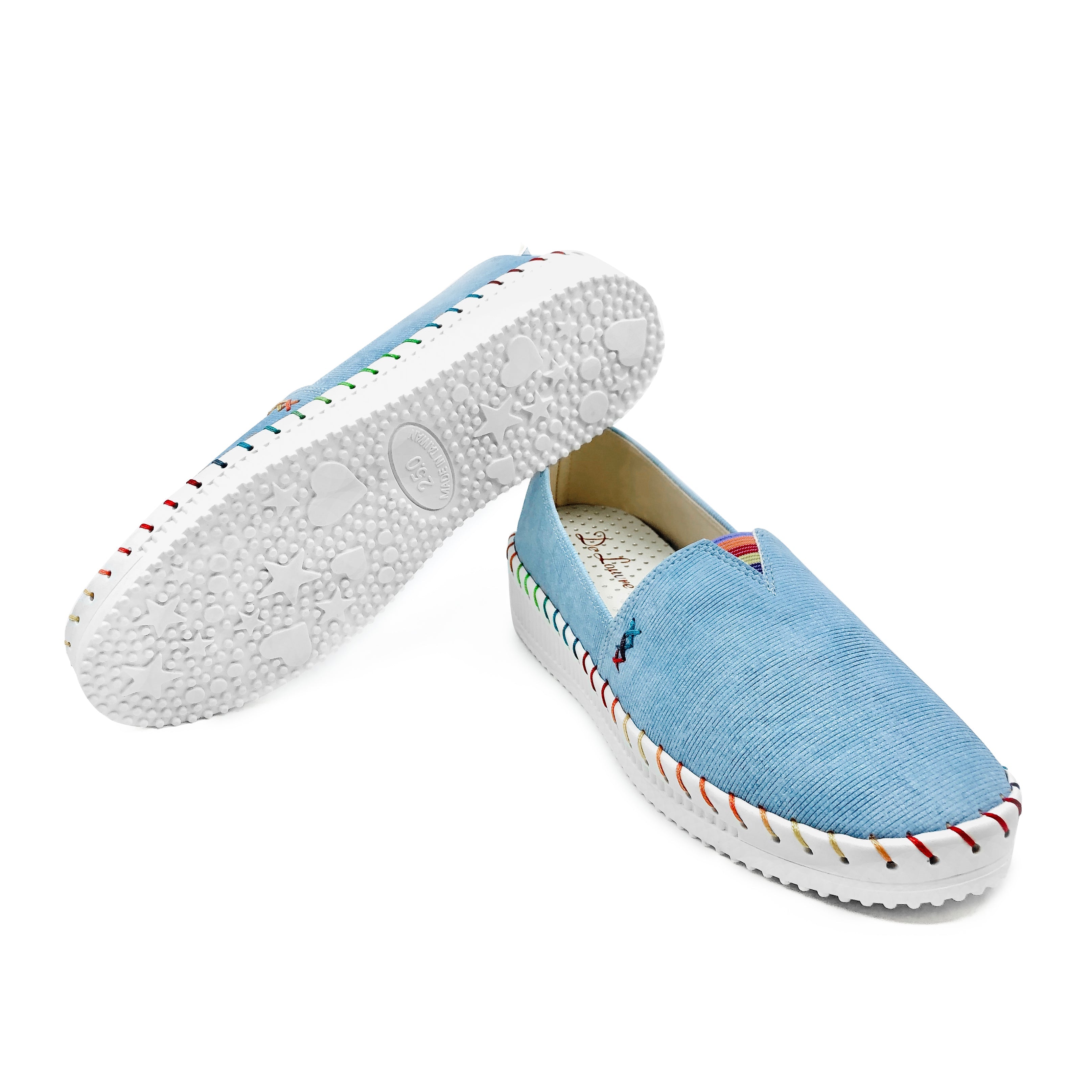 Closed-Toe Casual Low Heel Sneakers De Louvre Shoes