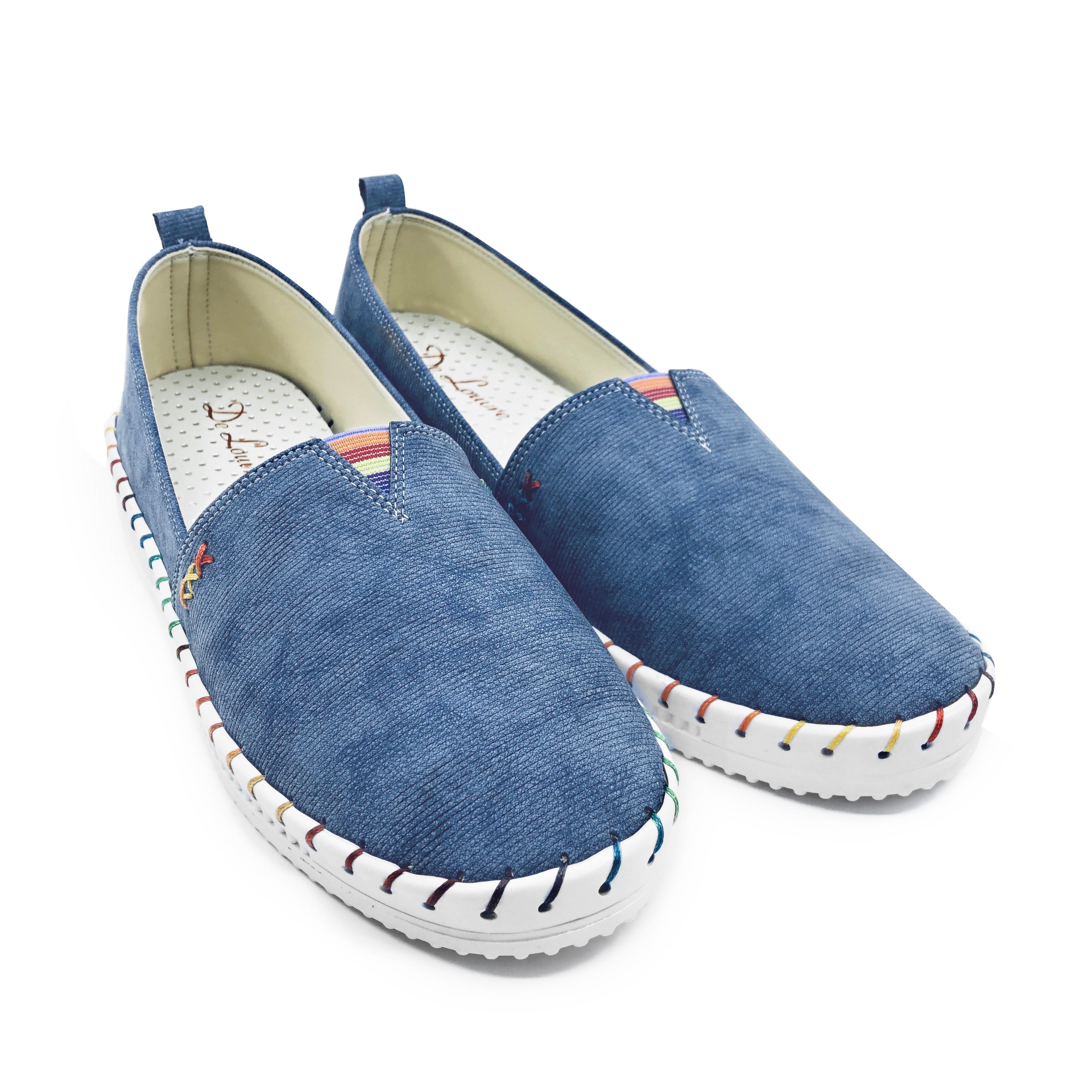 Closed-Toe Casual Low Heel Sneakers De Louvre Shoes