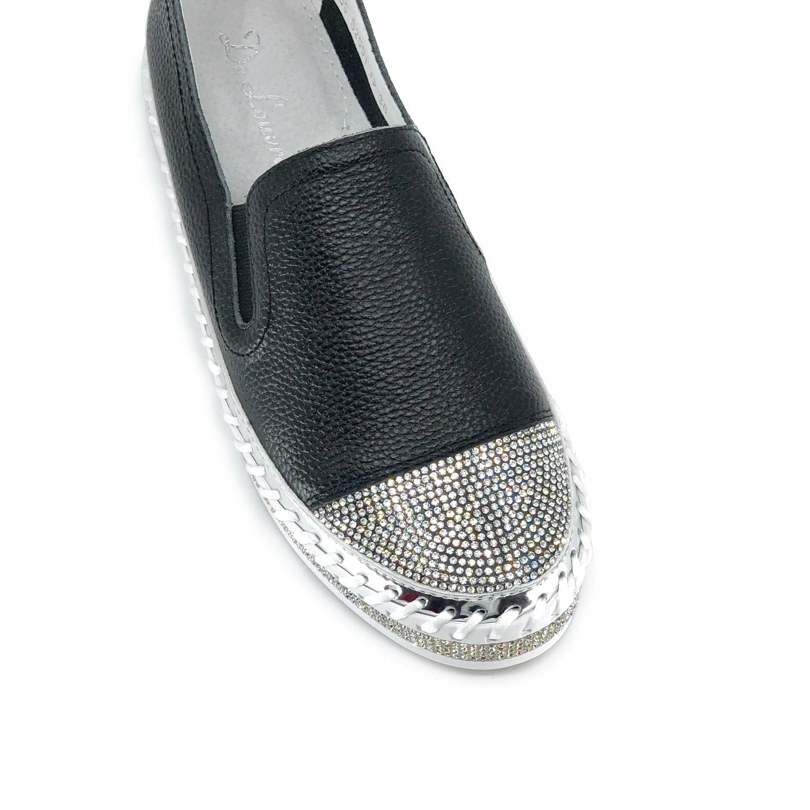 Leather Bling Sneakers De Louvre Shoes