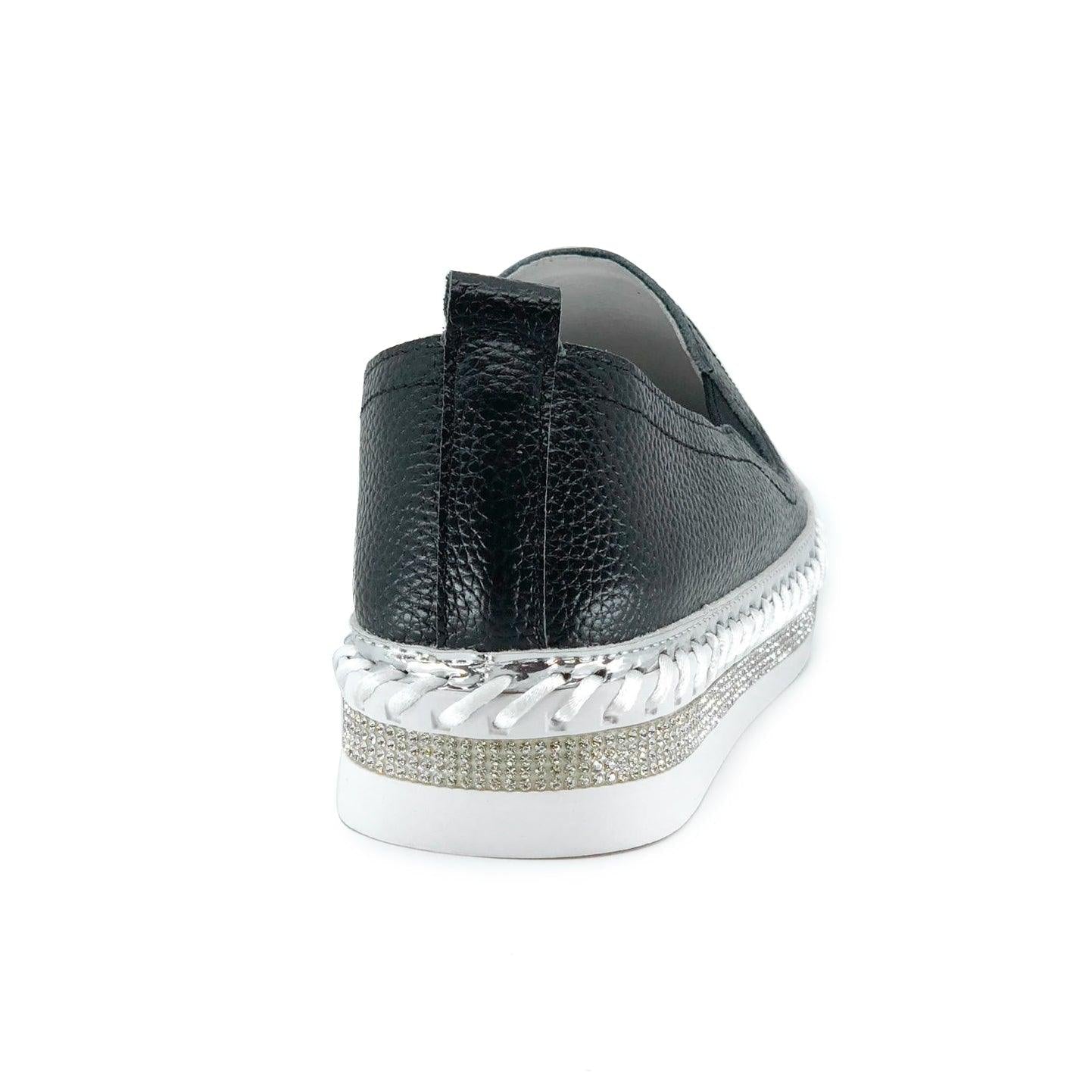 Leather Bling Sneakers De Louvre Shoes