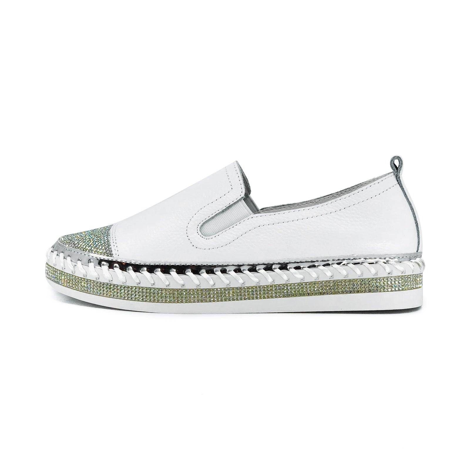 Leather Bling Sneakers De Louvre Shoes