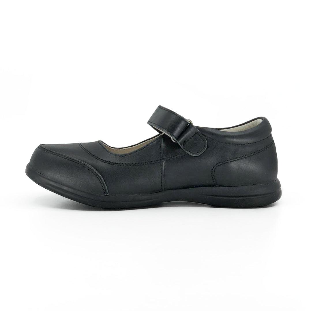 Merceditas Girl Velcro Strap Leather School Shoes De Louvre Shoes