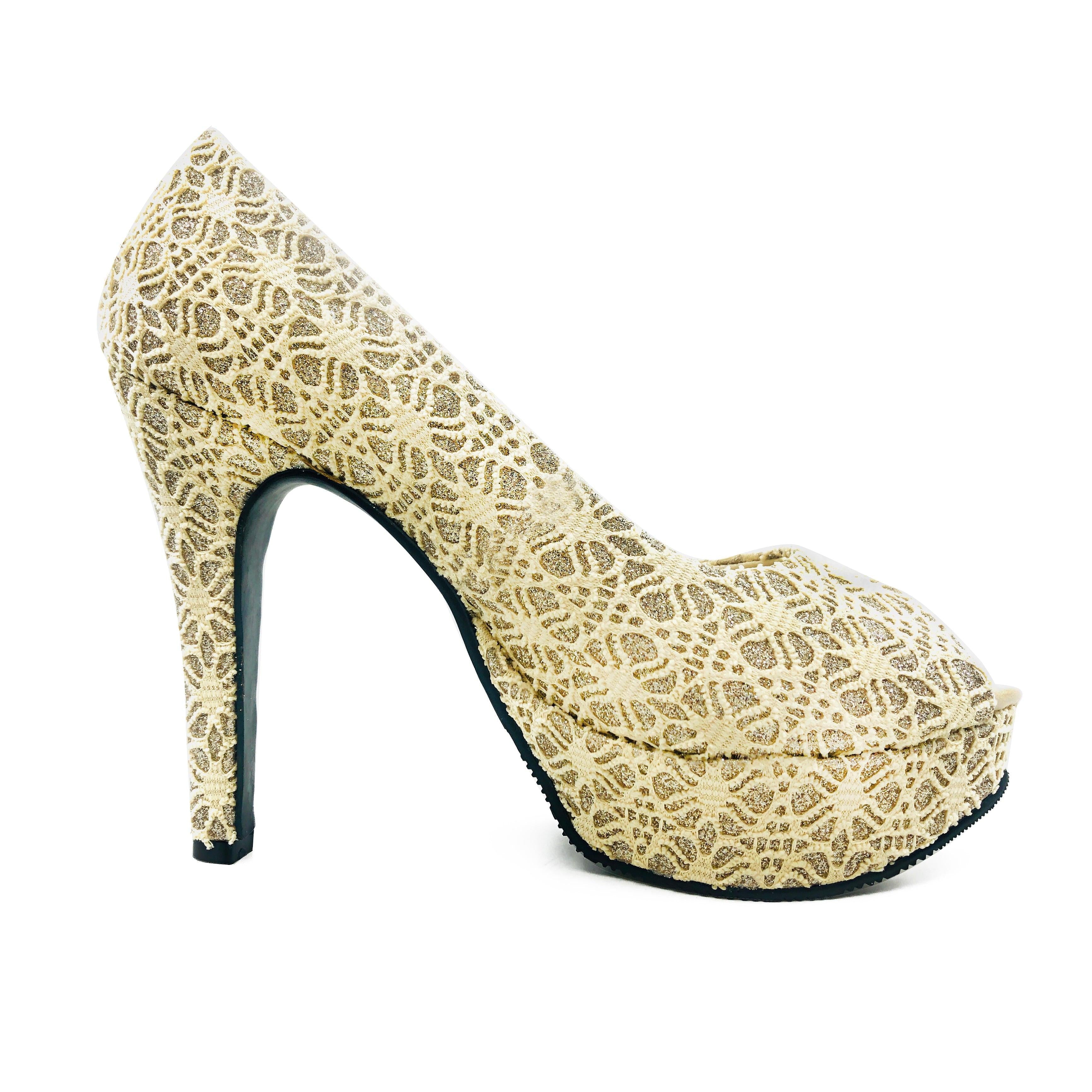 MIRELA Bling Bling High Heels Sexy Paillette De Louvre Shoes