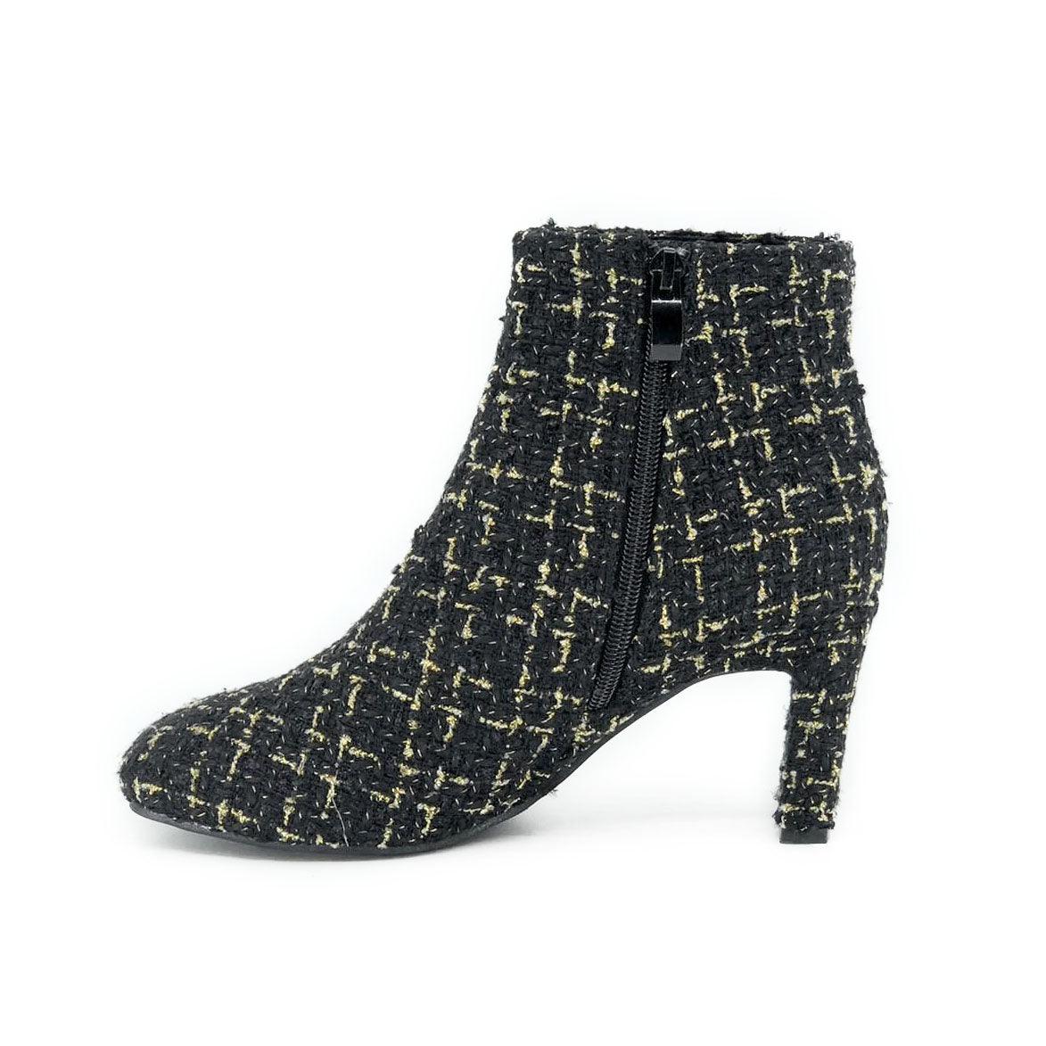 Plaid CC Boots De Louvre Shoes