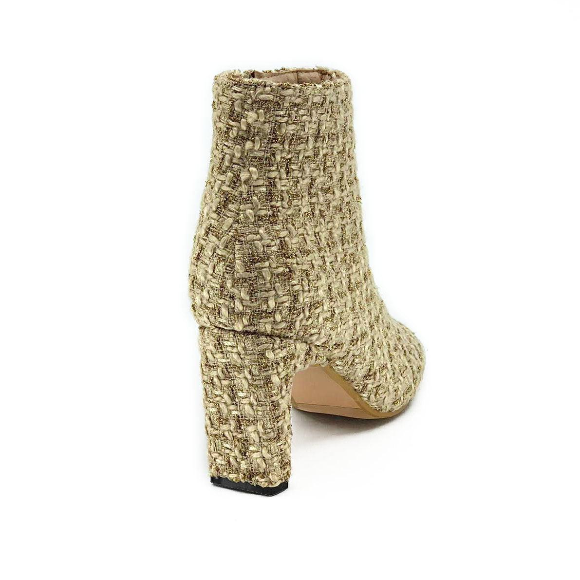 Plaid CC Boots De Louvre Shoes