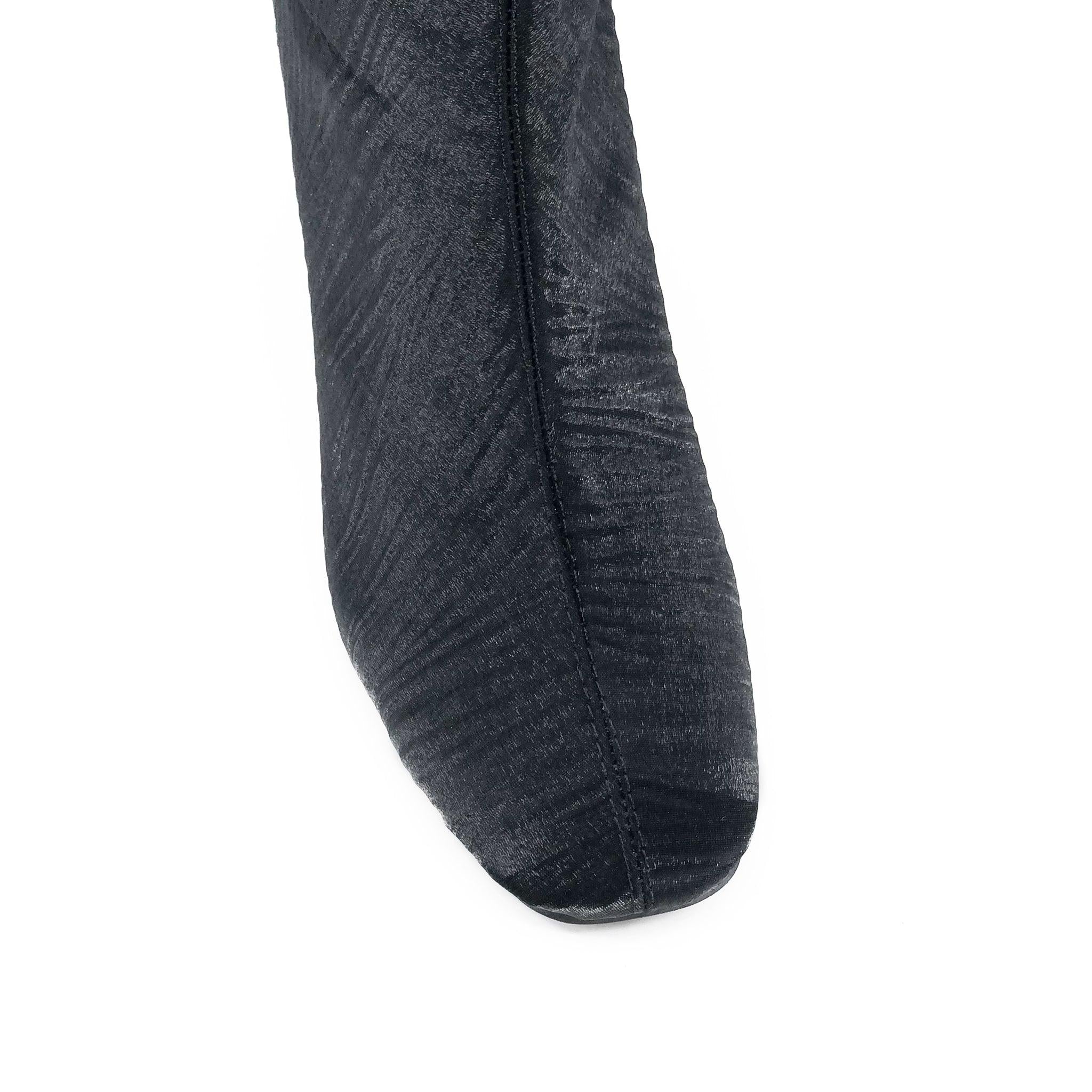 Satin Ankle Boots De Louvre Shoes