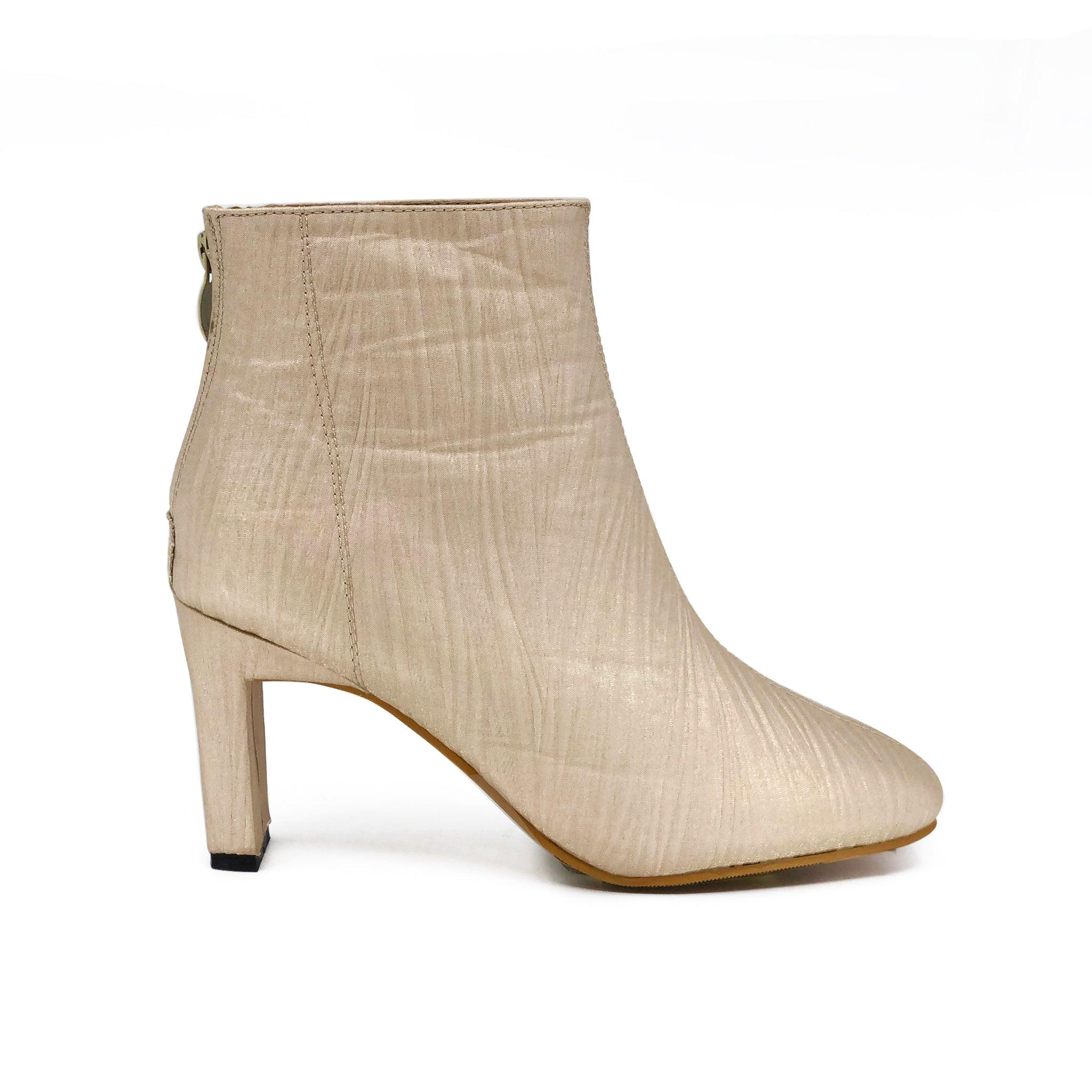 Satin Ankle Boots De Louvre Shoes