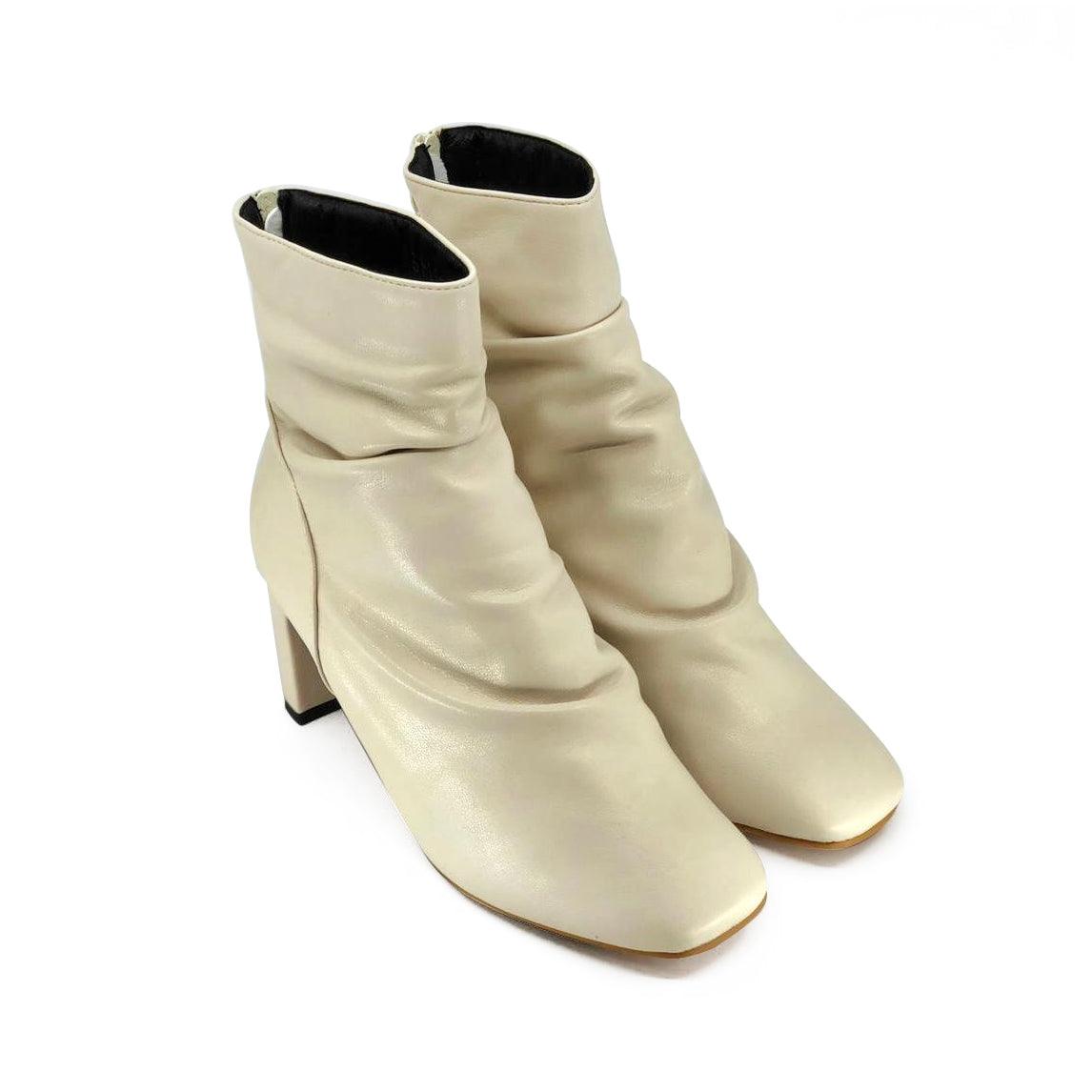 Slouchy Ankle Booties De Louvre Shoes