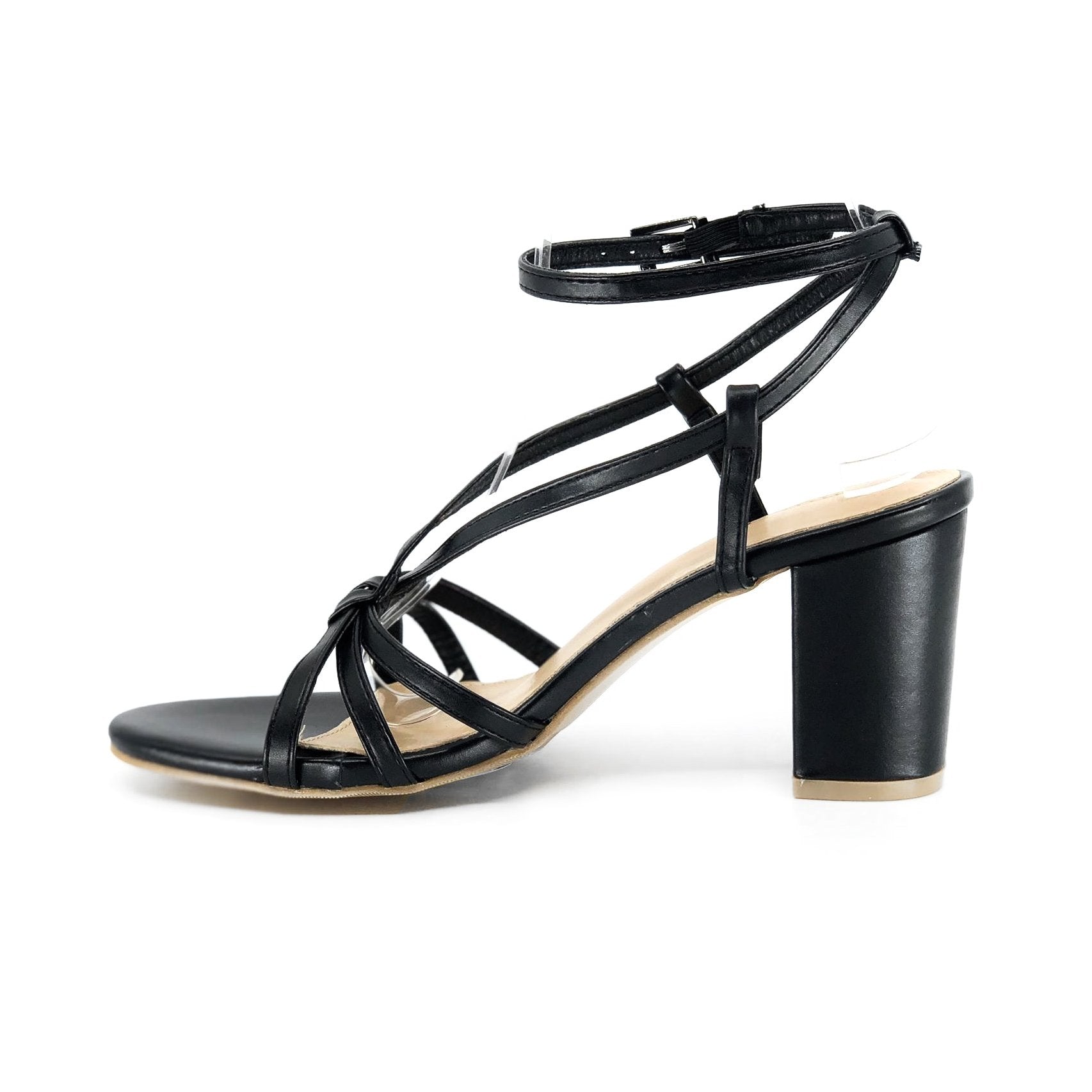 Snakeskin Bandages Sandal De Louvre Shoes