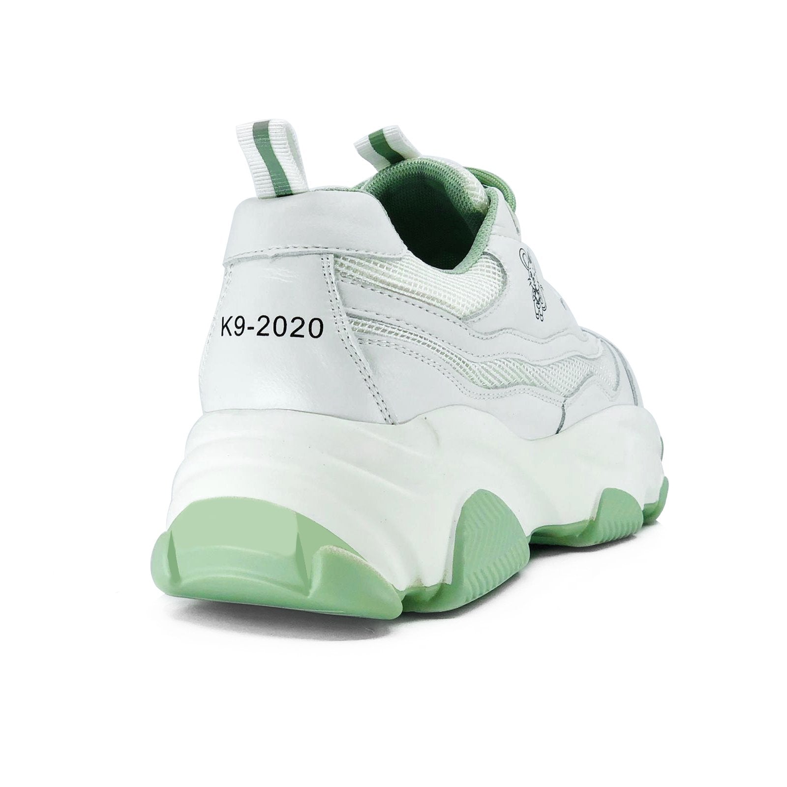 Green chunky sale sneakers